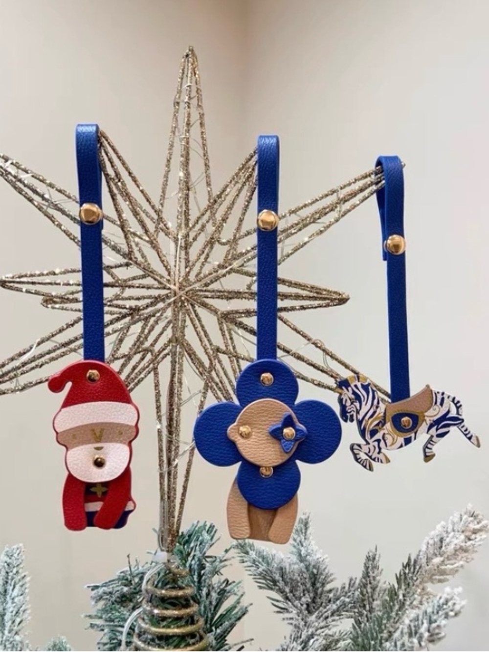 Louis Vuitton GWP Holiday Carousel Leather Ornaments/Bag Charms (set of 3) - Picture 2 of 16